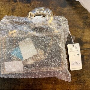 Clear and Gold Purse